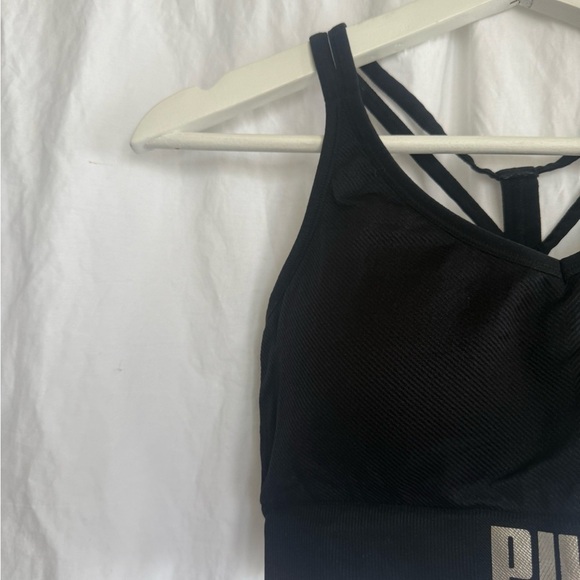 PUMA Womens Fitness Running Sports Bra Black Size Medium - Picture 10 of 11
